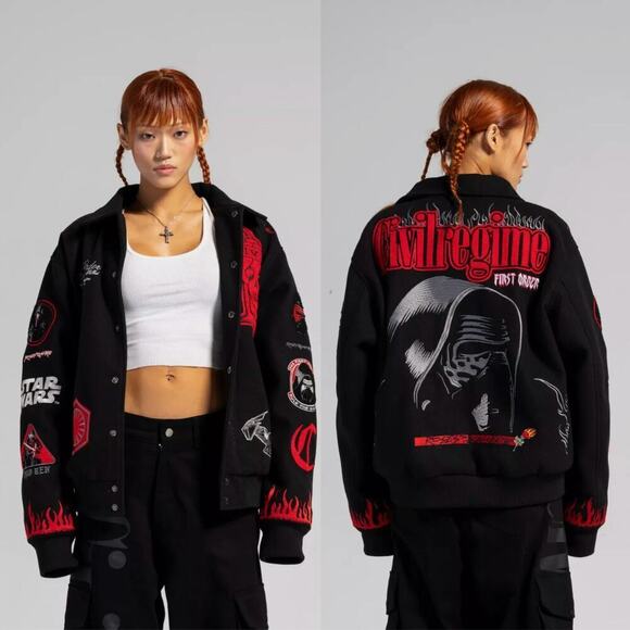 Civil Regime x Star Wars Varsity Letterman Jacket | Kylo Collectors, M, RARE New - Picture 1 of 9